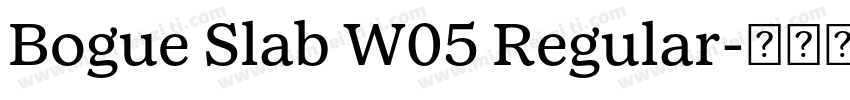 Bogue Slab W05 Regular字体转换